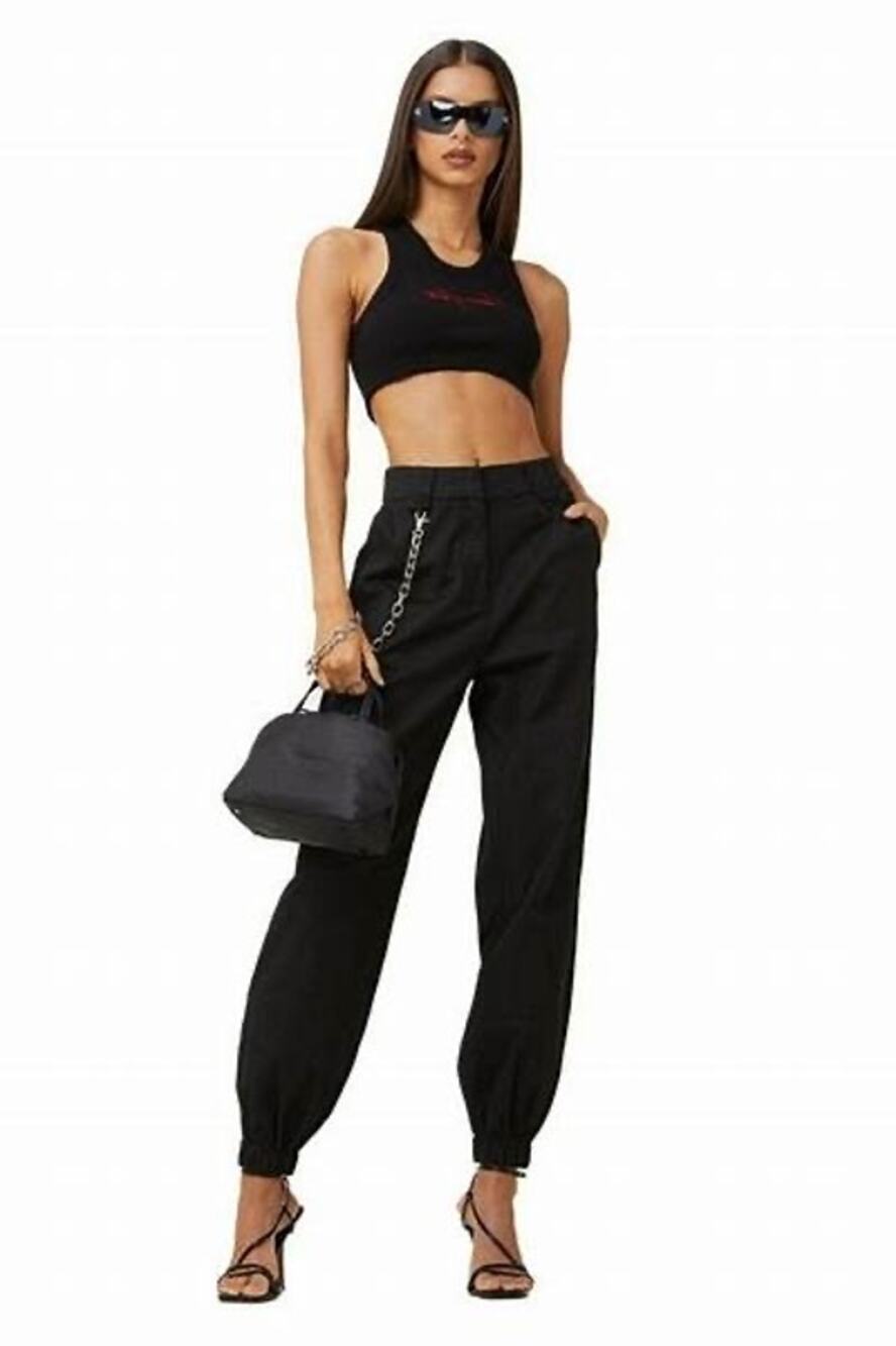 I.AM.GIA Black Parachute Jogger Pants Size S